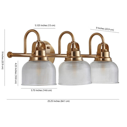 Applique murale LED Shirley en métal et verre, par JONATHAN Y