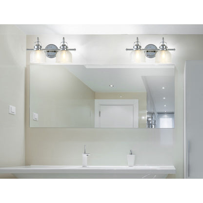 Applique murale LED Shirley en métal et verre, par JONATHAN Y