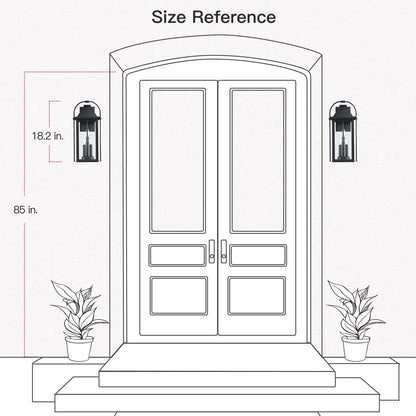 Applique murale d'extérieur Brits Black