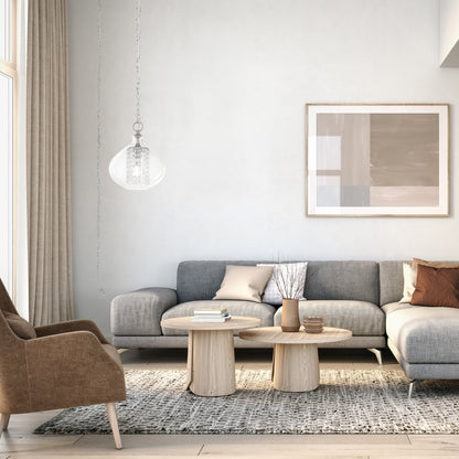 Pendentif suspendu Silver Orchid en verre Wallock et cristal facetté, à brancher ou à câblé