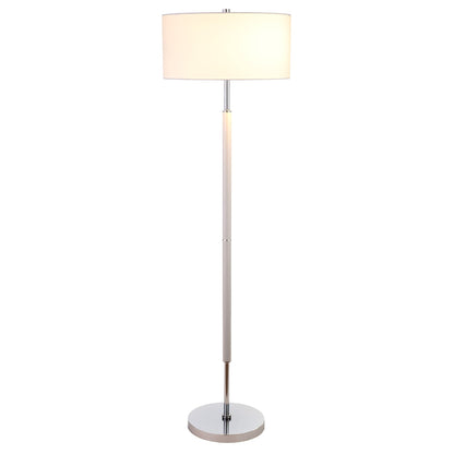 Lampadaire Simone à 2 lumières avec abat-jour en tissu