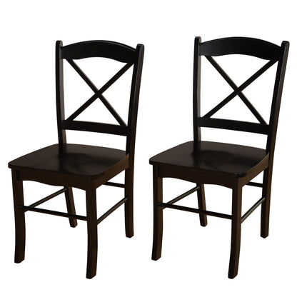 Chaises de salle à manger style cottage champêtre (lot de 2)