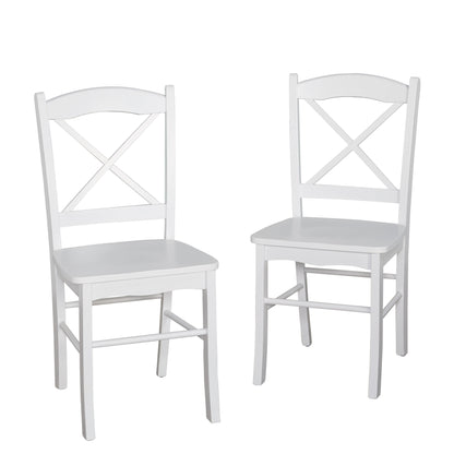 Chaises de salle à manger style cottage champêtre (lot de 2)