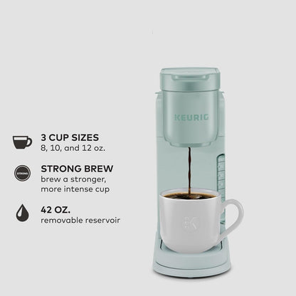 Cafetière à dosettes K-Cup individuelles, 3 tailles de tasse, café fort, réservoir de 1,25 L, menthe