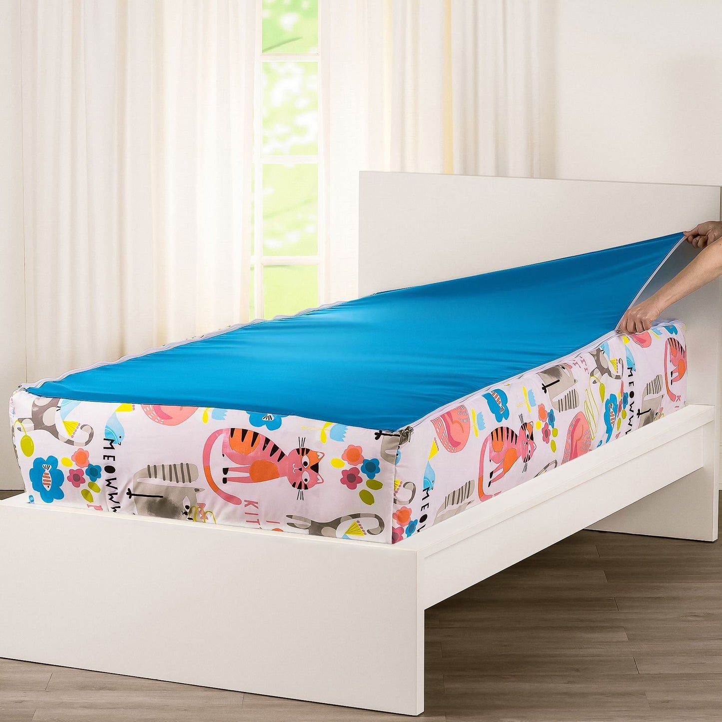 Ensemble de literie de luxe à fermeture éclair Siscovers I Heart Cats Bunkie