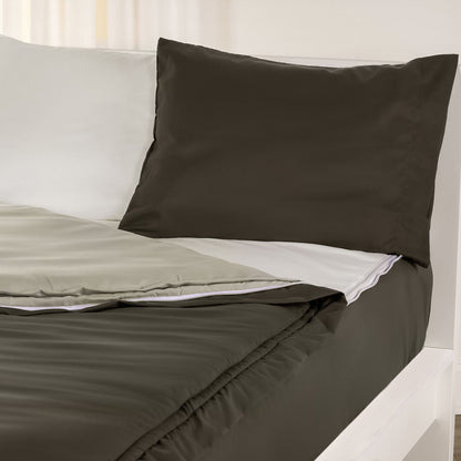 Ensemble de literie de luxe Siscovers Pewter Bunkie avec fermeture éclair