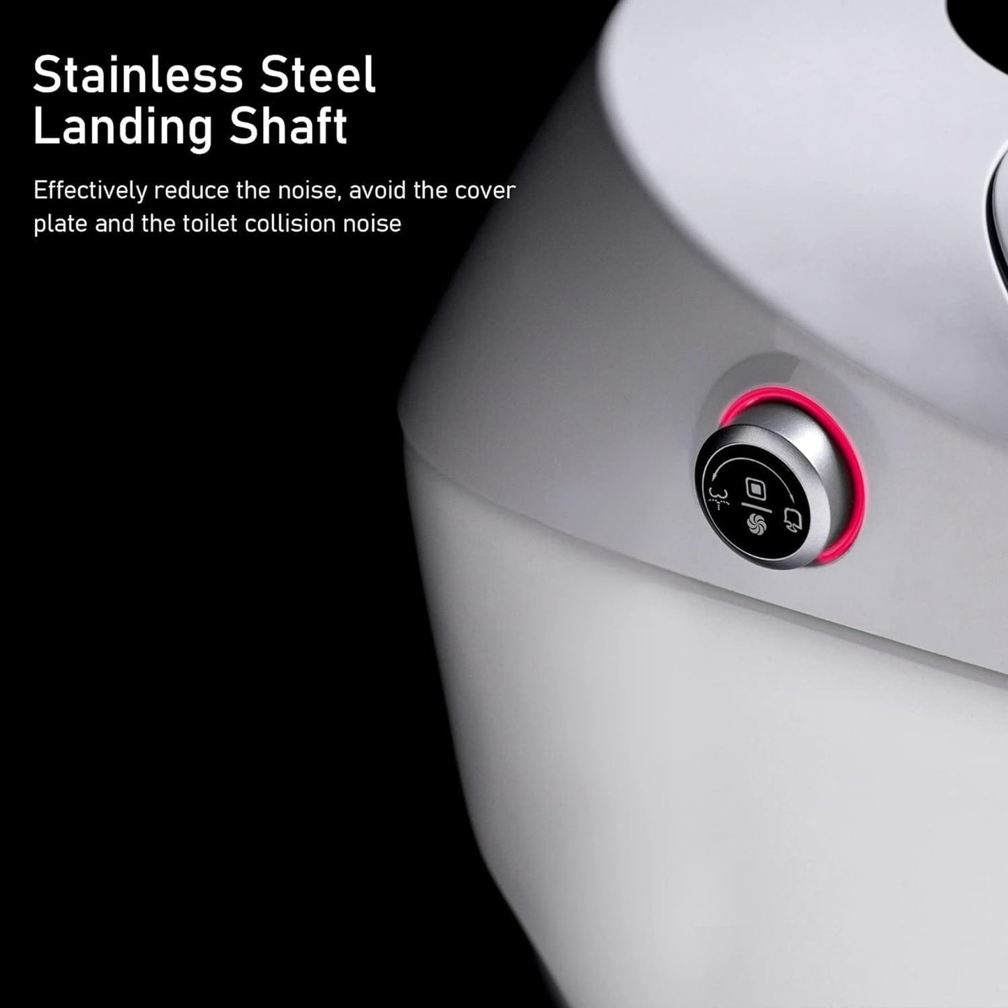 Toilettes intelligentes, WC bidet monobloc pour salles de bains, WC allongé moderne avec eau chaude, double chasse d'eau automatique, activation par capteur de pied