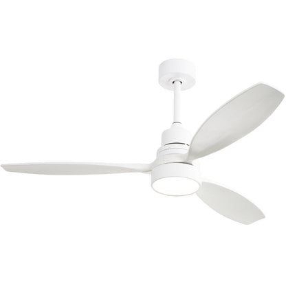 Ventilateur de plafond d'intérieur Sofucor 52 en bois avec éclairage intégré et télécommande (en option).