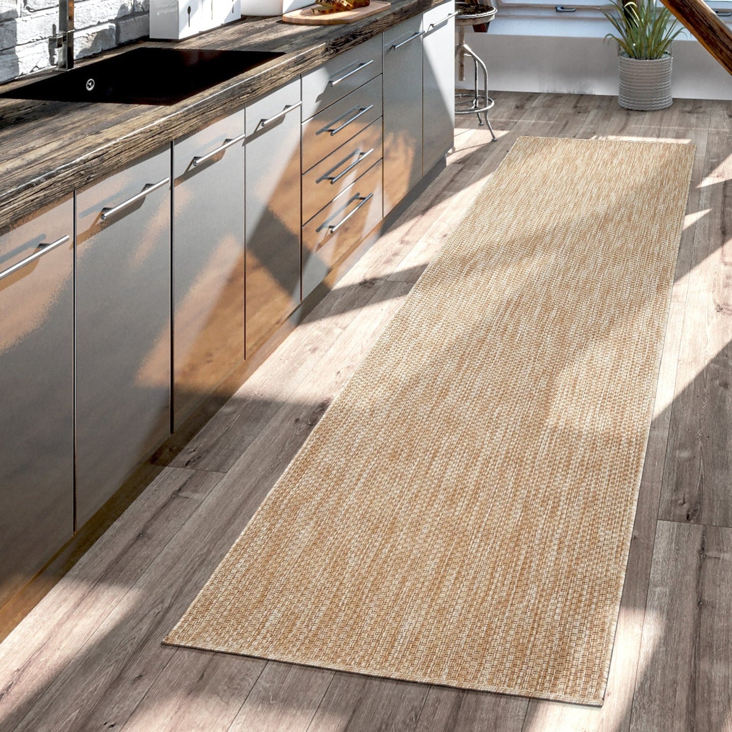 Variegated Waterproof Outdoor Rug for Patio