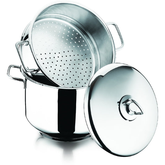 Cuiseur vapeur en acier inoxydable avec insert empilable