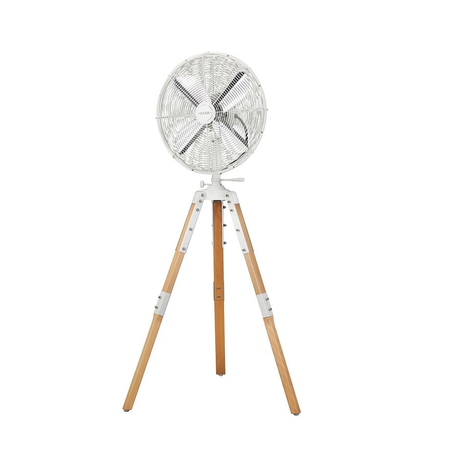 Ventilateur sur trépied Star Fans Star de 40 cm avec pieds en bois