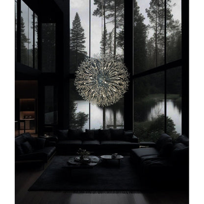 Lustre Starburst 47 de large, luminaire en cristal