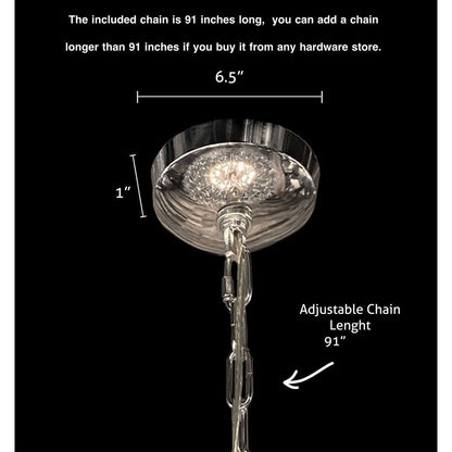 Lustre Starburst 47 de large, luminaire en cristal