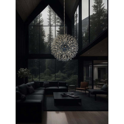 Lustre Starburst 47 de large, luminaire en cristal