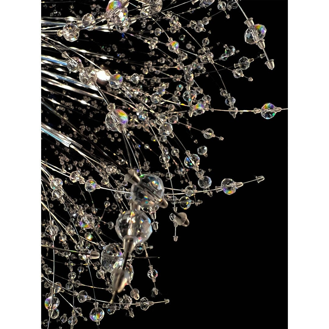 Lustre Starburst 47 de large, luminaire en cristal