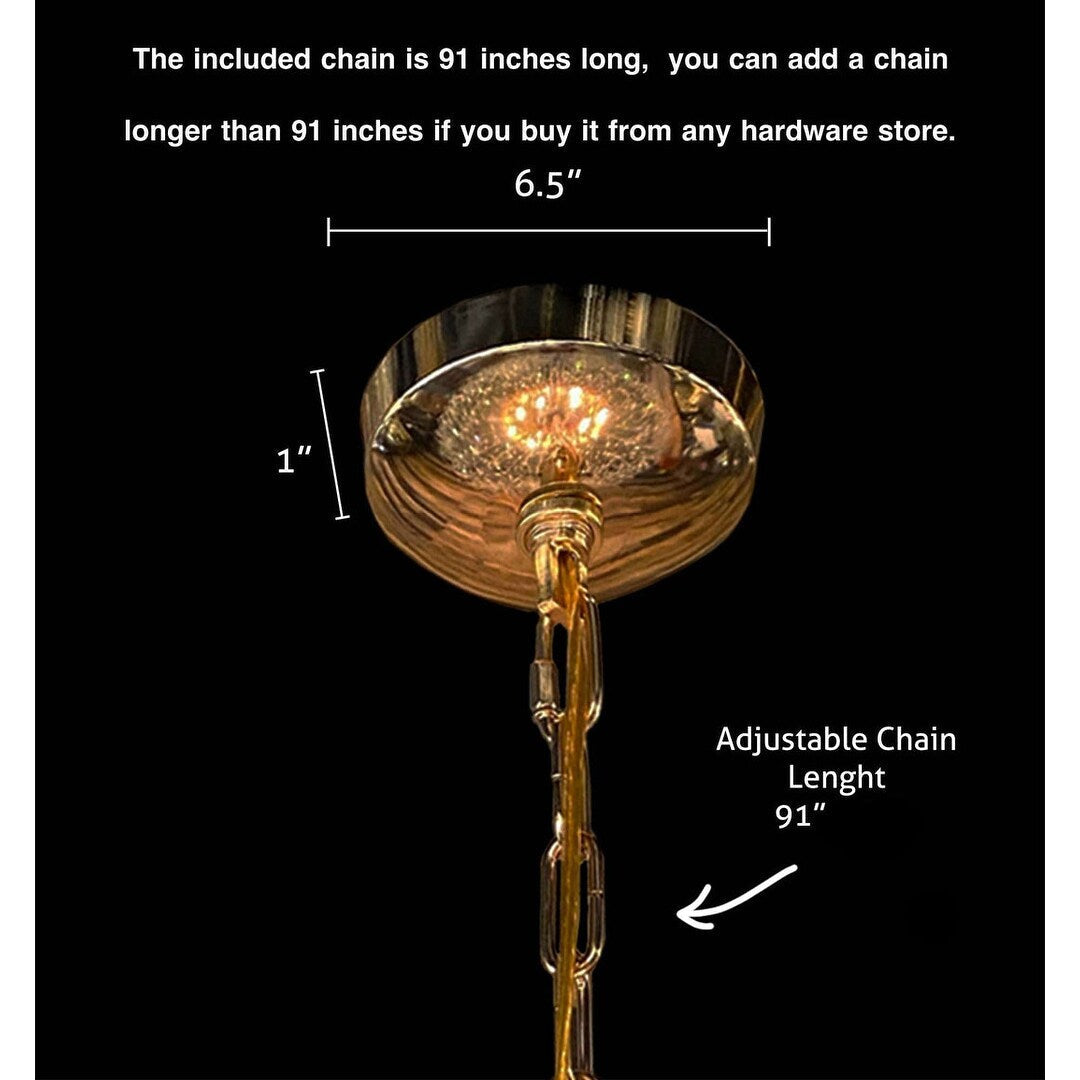 Lustre Starburst 47 de large, luminaire en cristal