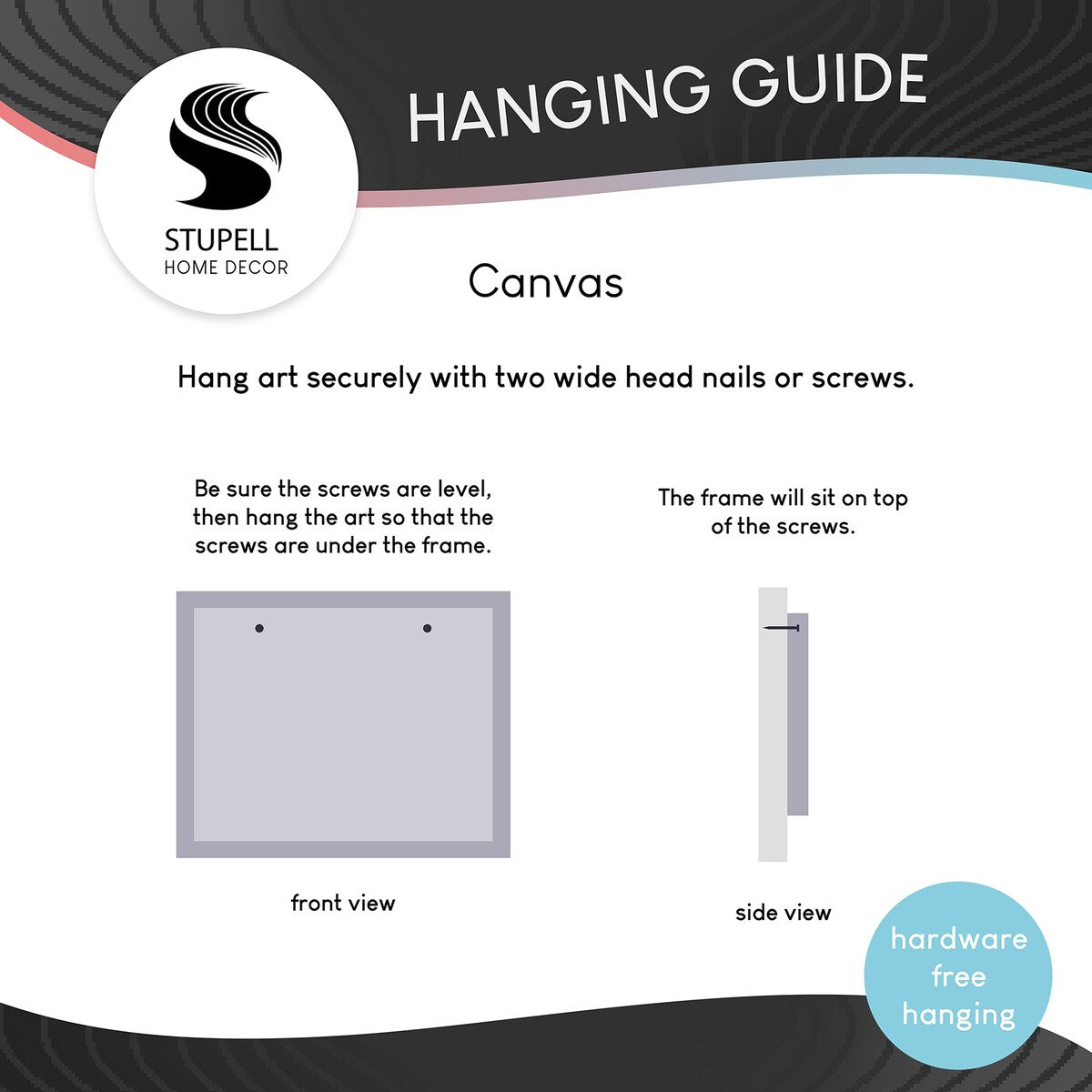 Panneau de salle de bain Stupell « Asseyez-vous » - Toile murale minimaliste noire et blanche