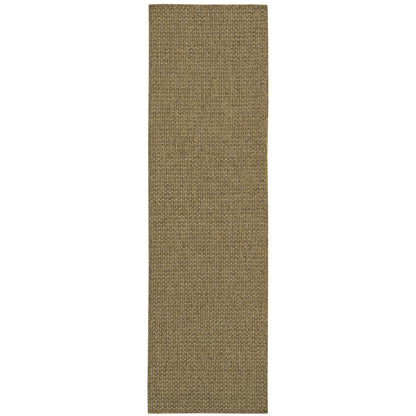 Tapis d'intérieur/extérieur Style Haven Veranda à motif panier tissé ton sur ton