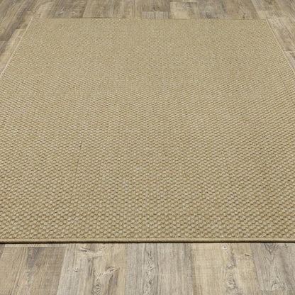 Tapis d'intérieur/extérieur Style Haven Veranda à motif panier tissé ton sur ton