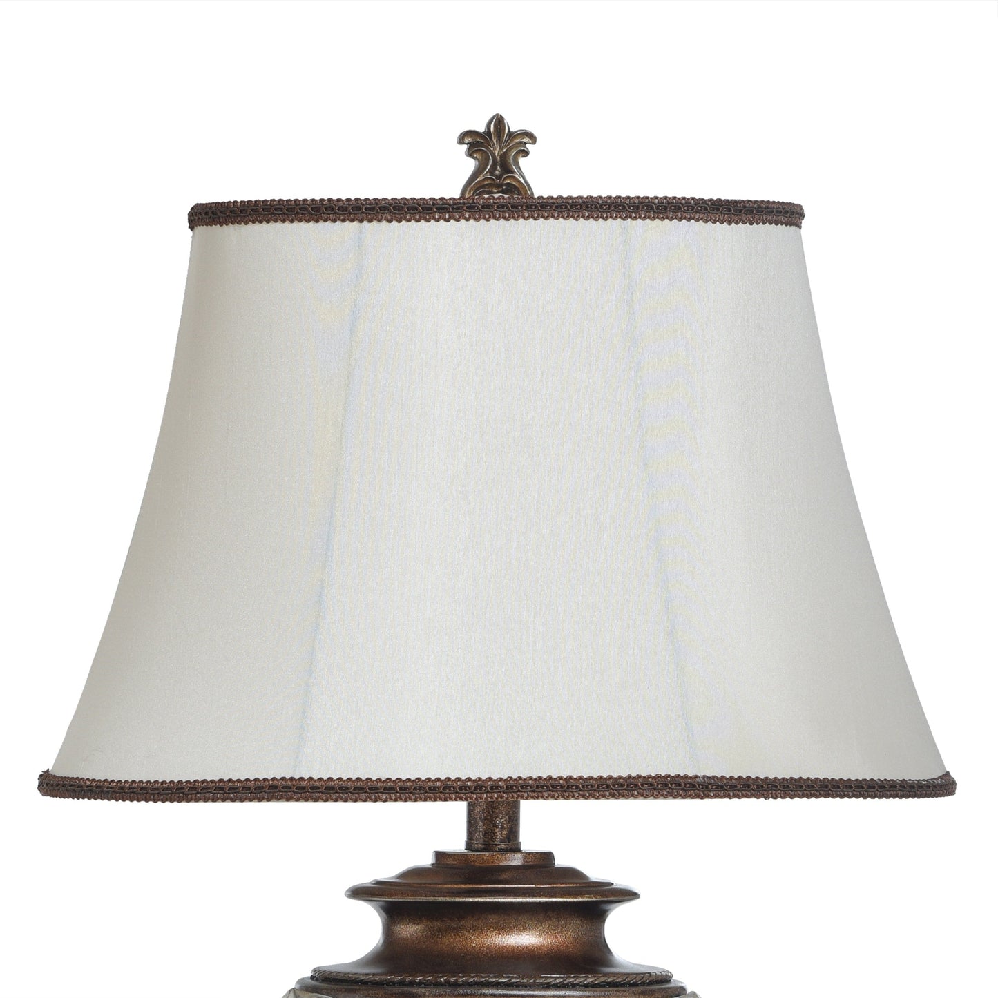 Lampe de table StyleCraft Magonia - Crème, blanc cassé avec finition dorée antique