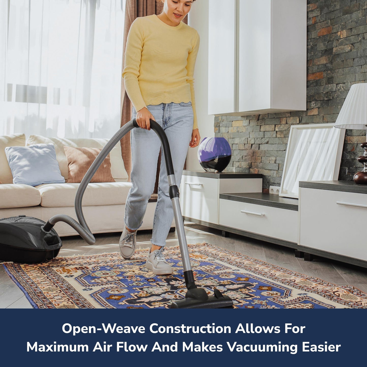 Super Grip Non Slip Rug Pad by Slip-Stop - Ivory