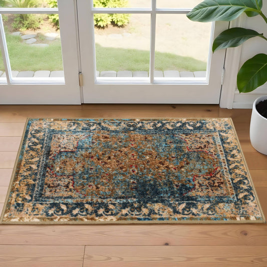 Superior Daelyn Printed Non-Slip Indoor Area Rug