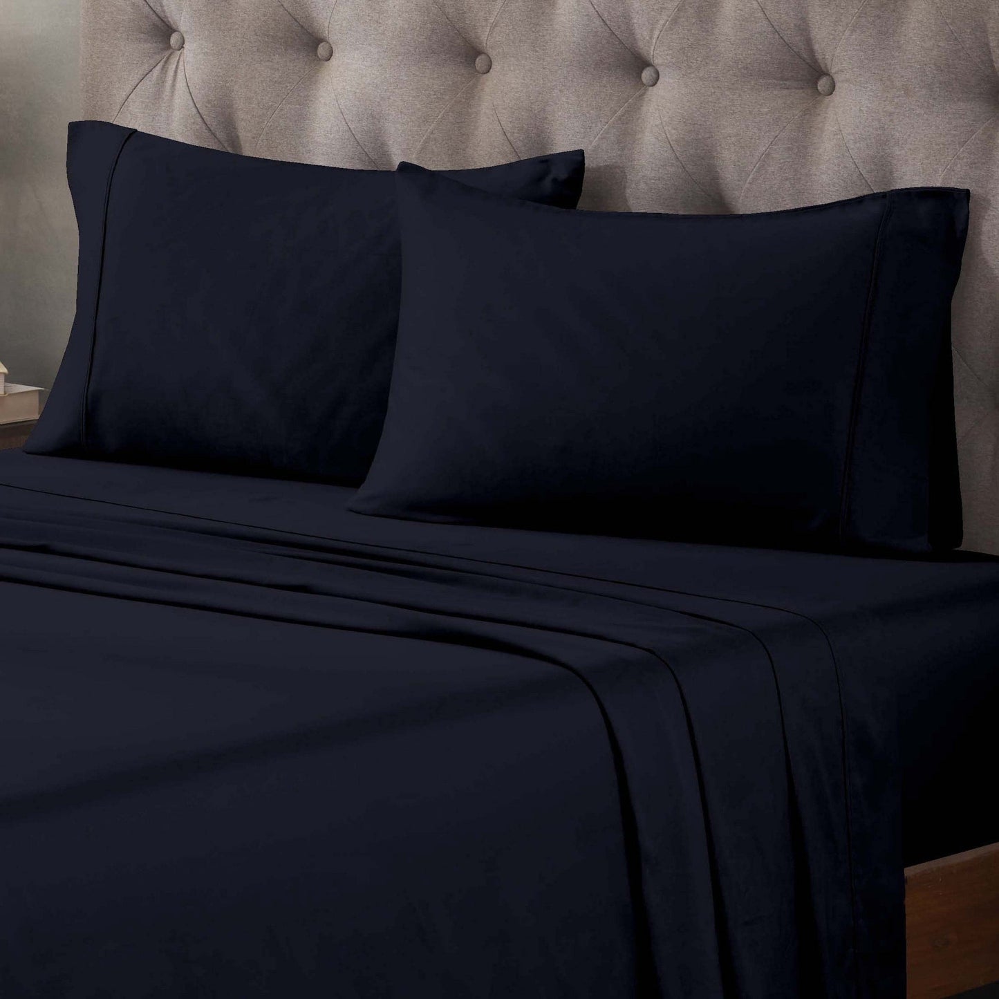 Superior Egyptian Cotton 400 Thread Count Solid Deep Pocket Bed Sheet Set