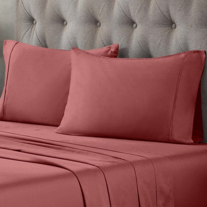 Superior Egyptian Cotton 400 Thread Count Solid Deep Pocket Bed Sheet Set