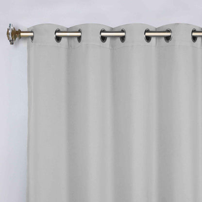 Superior Modern Solid Washable Room Darkening Blackout Curtains, Set of 2 Panels