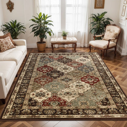 Superior Palmyra Traditional Floral Medallion Indoor Runner or Area Rug