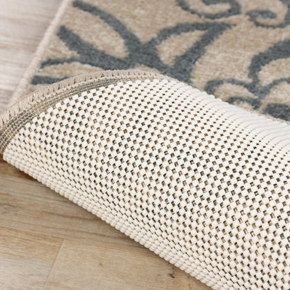 Superior Rio Reversible Non-Slip Grip Foam Mesh Indoor Area Rug Pad - Cream