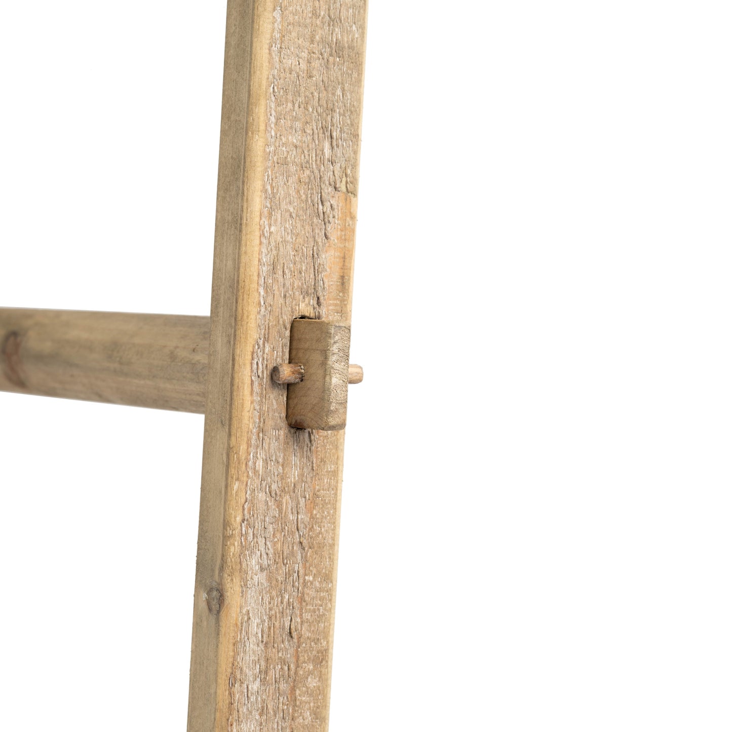 Échelle à couvertures rustique Sagebrook Home de 1,83 m de haut, échelle décorative autoportante pour le rangement - 48 x 5 x 193 cm