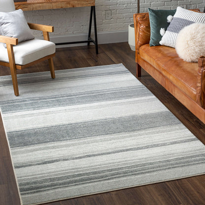 The Curated Nomad Sultan Multicolor Striped Boho Area Rug