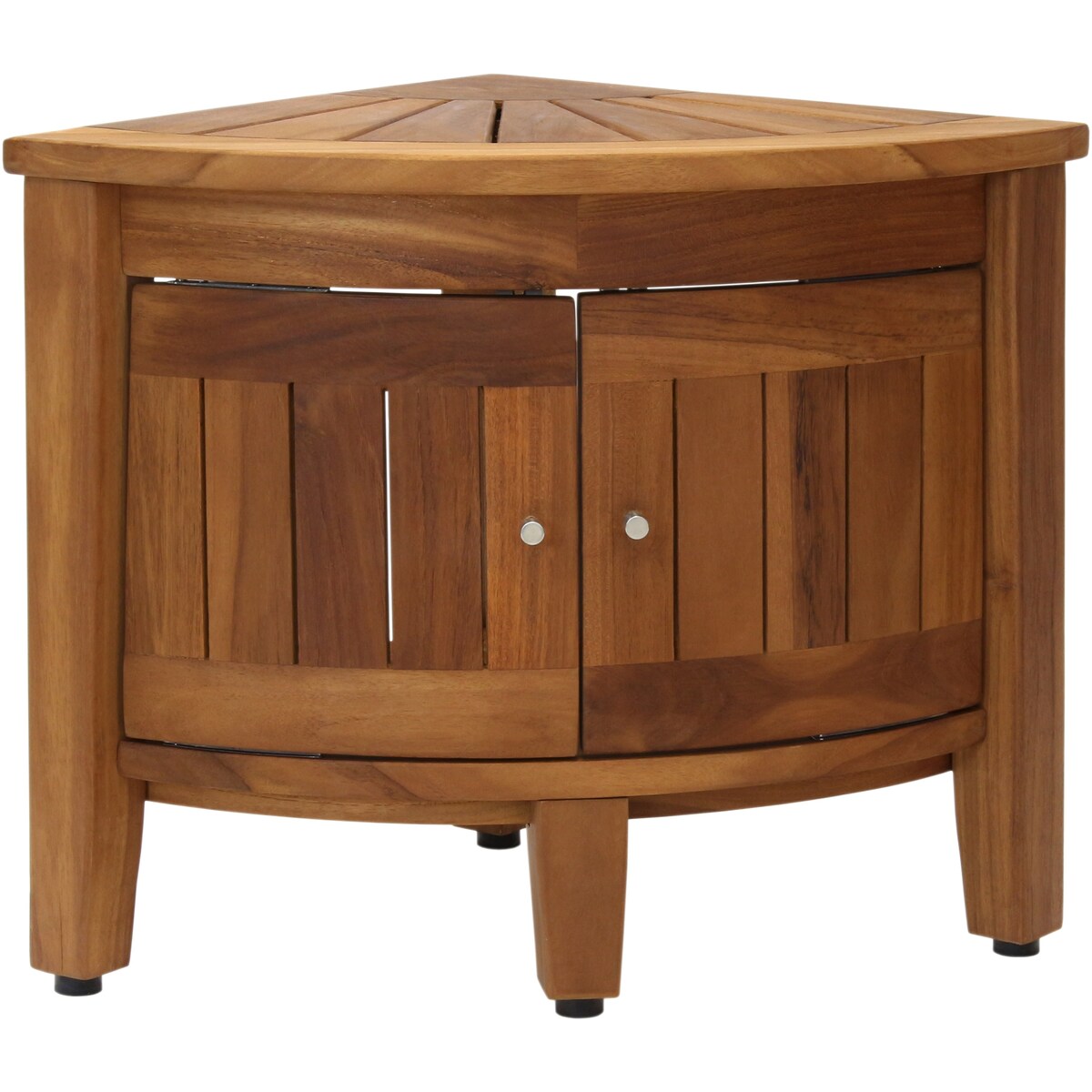 The Original Kai Corner Teak Shower Bench