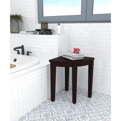 The Original Kai Corner Teak Shower Bench