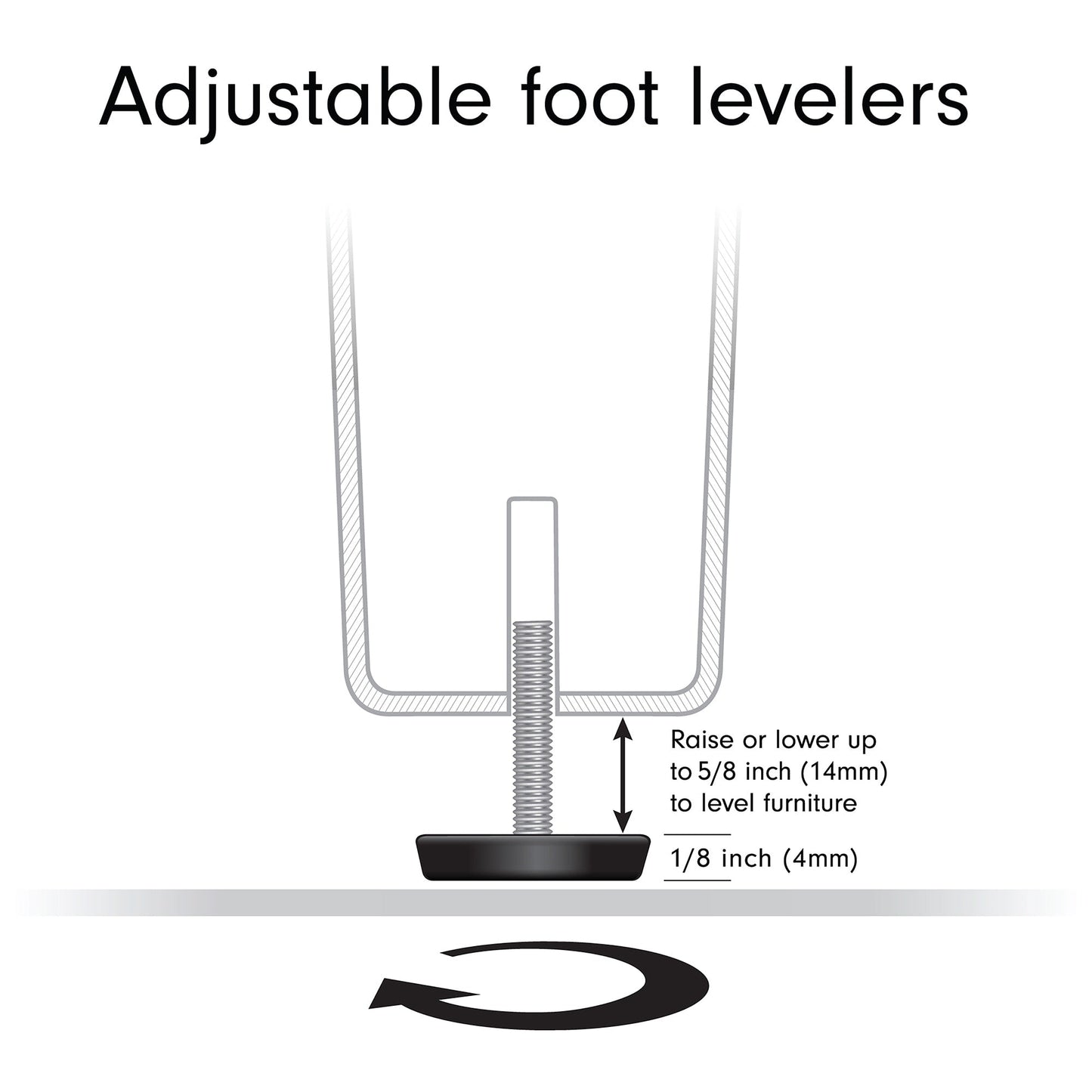 Tillman Rectangular TV Stand for TV's up to 75