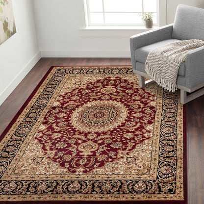 World Rug Gallery Traditional Oriental Medallion Area Rug