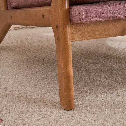 Fauteuil d'appoint rembourré de style moderne du milieu du siècle