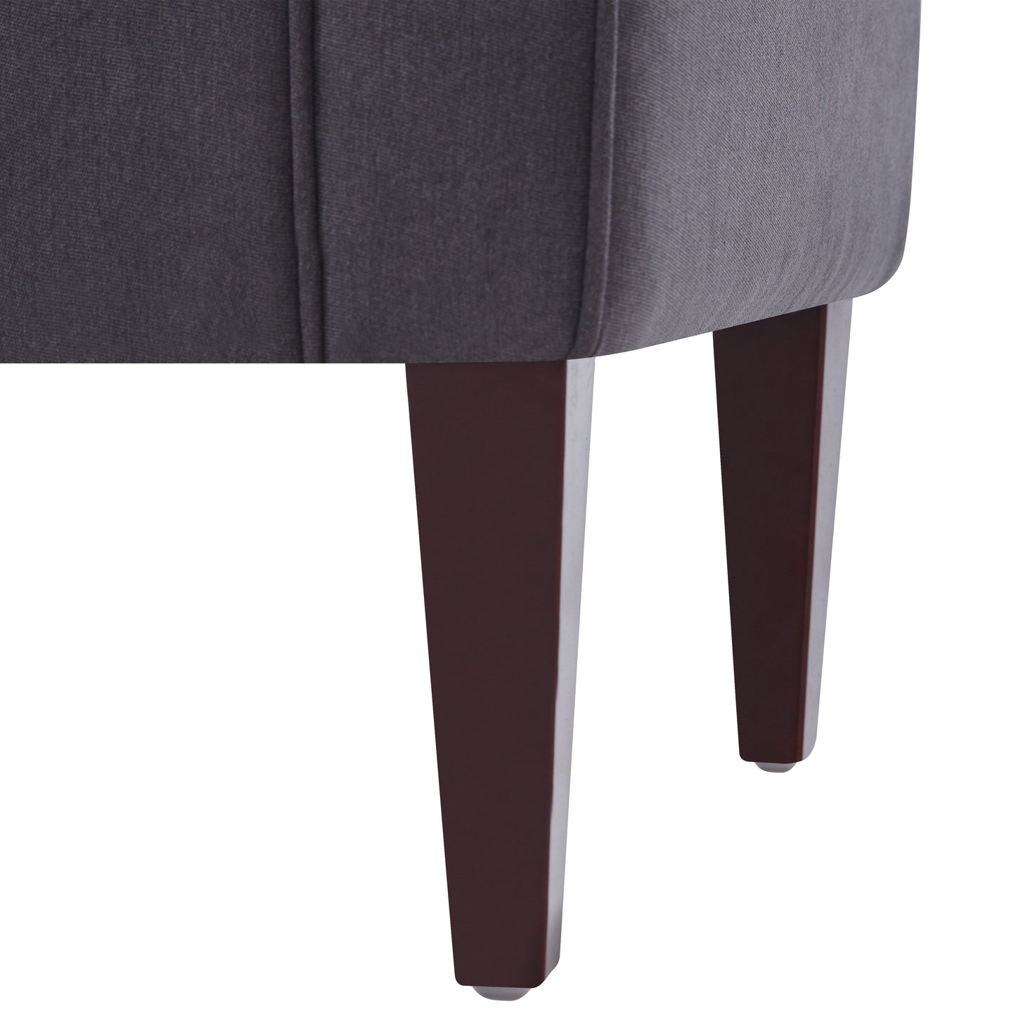 Upholstered Storage Bench Arm Bench Entryway Bench with Tufted Flip Top 50.4 Inches