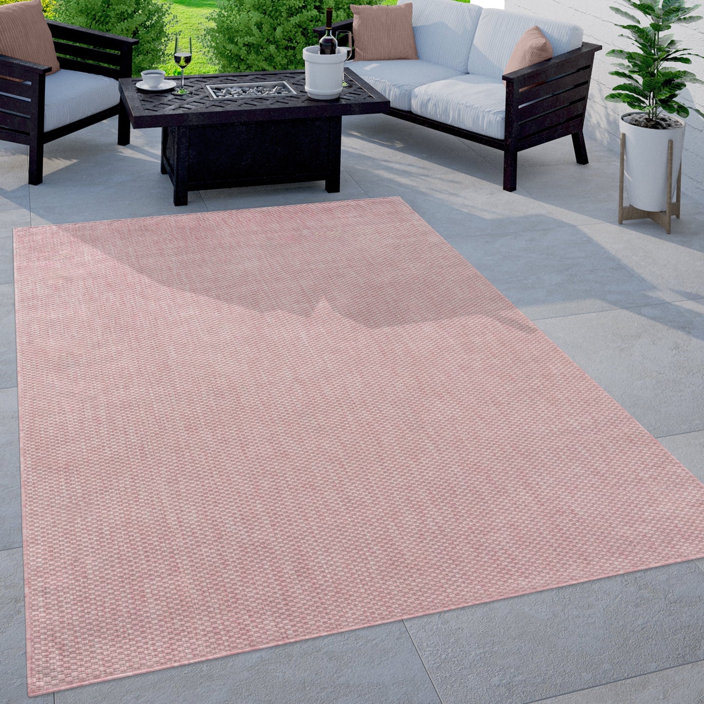 Variegated Waterproof Outdoor Rug for Patio