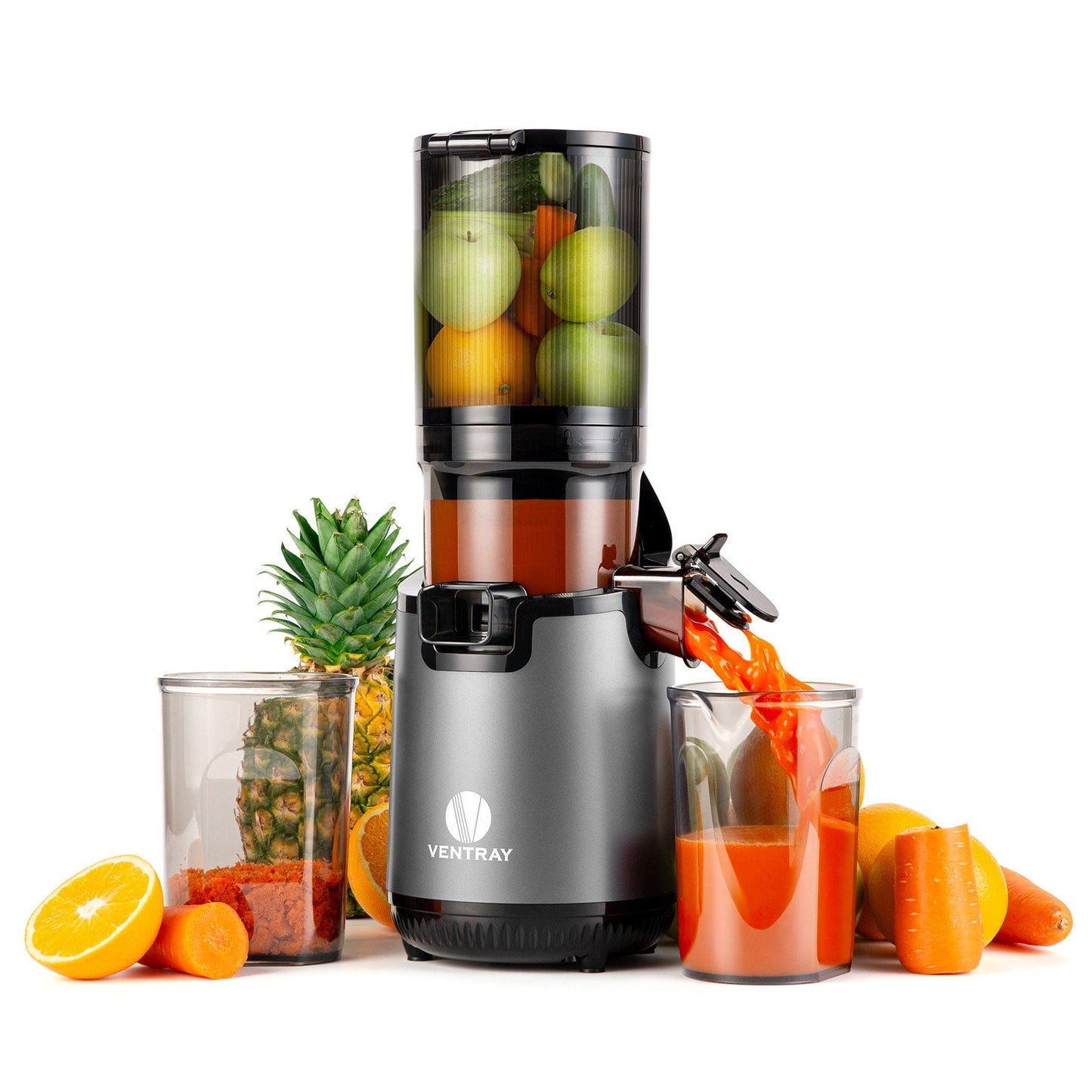 Ventray 900 Slow Masticating Juicer, Cold Press Juicer with 5.1 Extra Large Wide Feed Chute