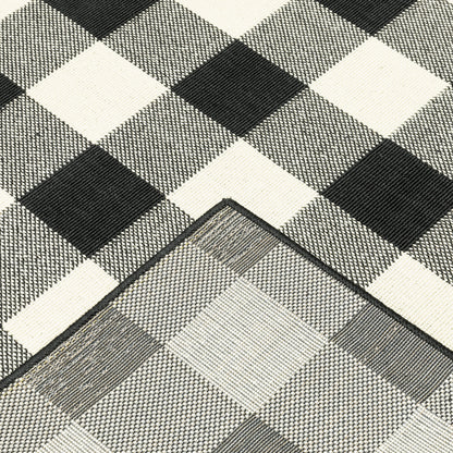 Vista Home Malta Gingham Check Indoor/Outdoor Area Rug