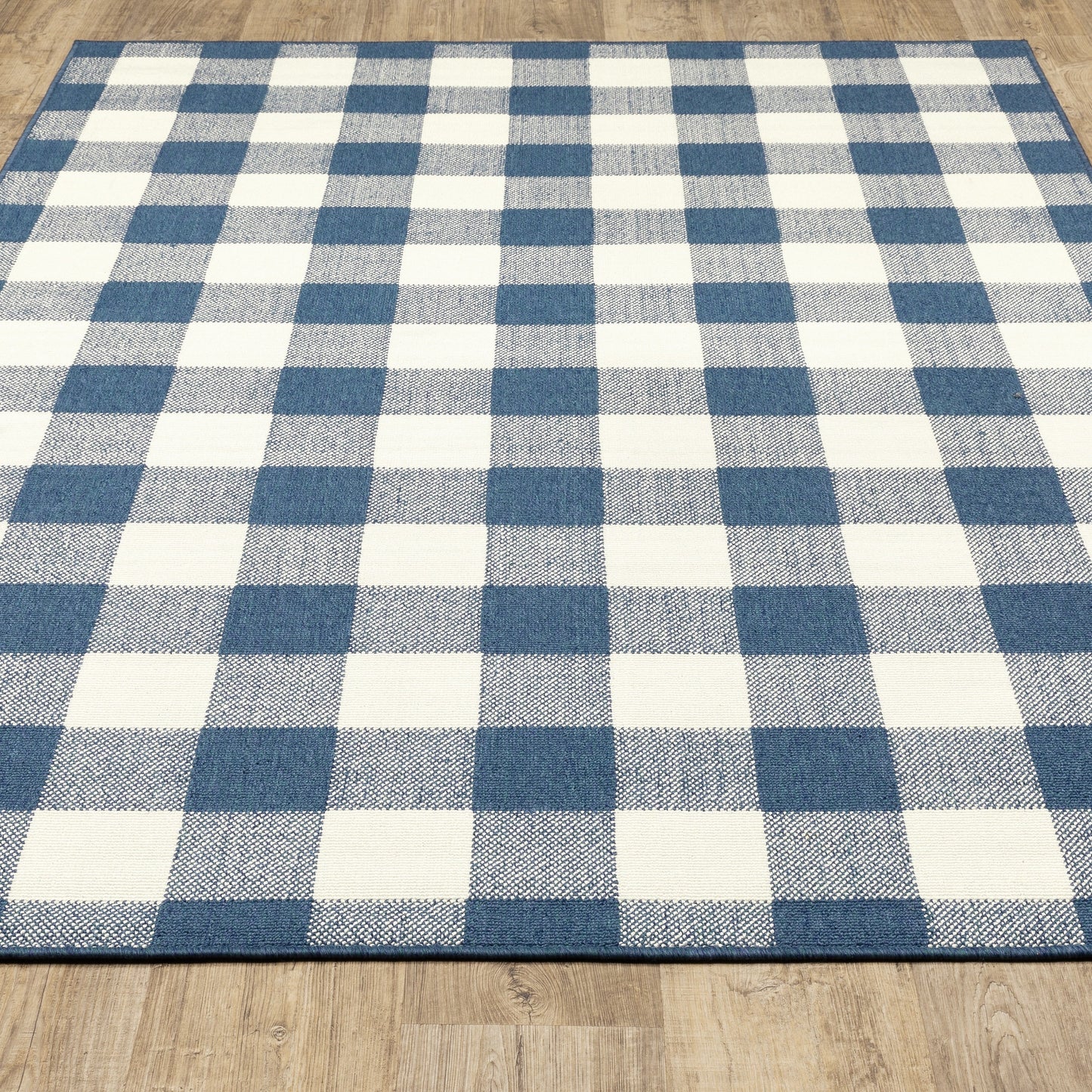 Vista Home Malta Gingham Check Indoor/Outdoor Area Rug