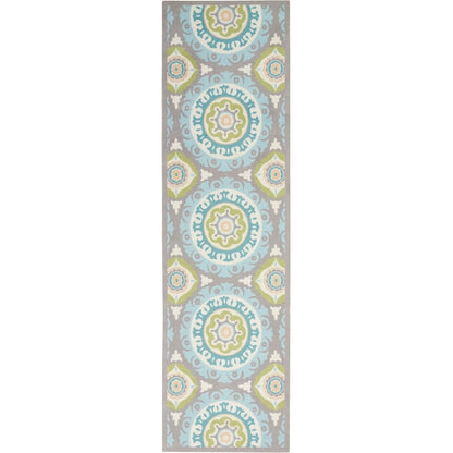Waverly Sun N' Shade Indoor Outdoor Boho Medallion Area Rug