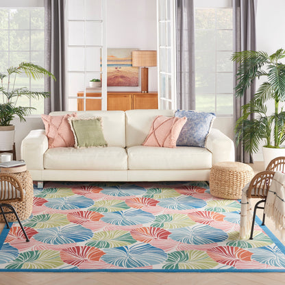 Waverly Sun N' Shade Modern Botanical Indoor/Outdoor Area Rug