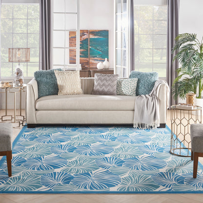 Waverly Sun N' Shade Modern Botanical Indoor/Outdoor Area Rug