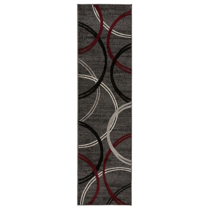 World Rug Gallery Contemporary Abstract Circles Design Area Rug
