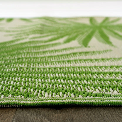 World Rug Gallery Floral Tropical Reversible Recycled Plastic Outdoor Rugs