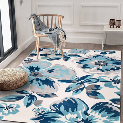 World Rug Gallery Modern Floral Design Area Rug