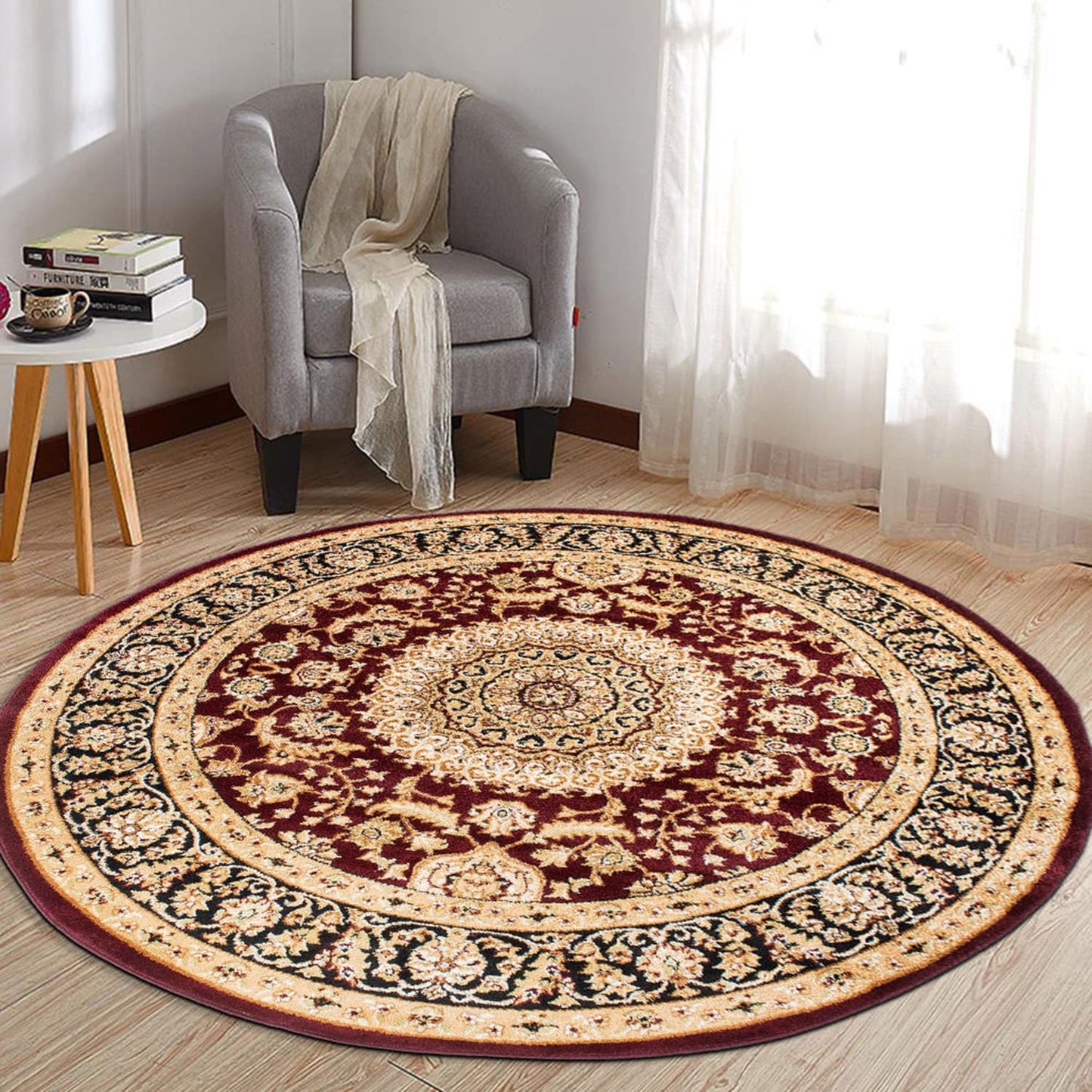 World Rug Gallery Traditional Oriental Medallion Area Rug